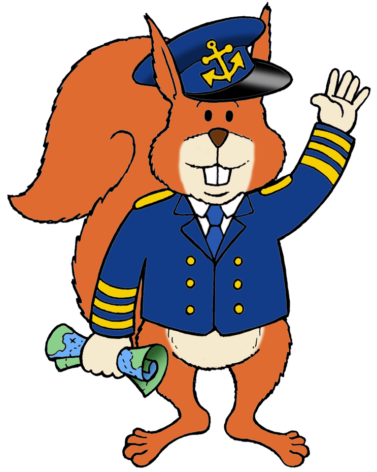 Cap'n ED Squirrel at your service!