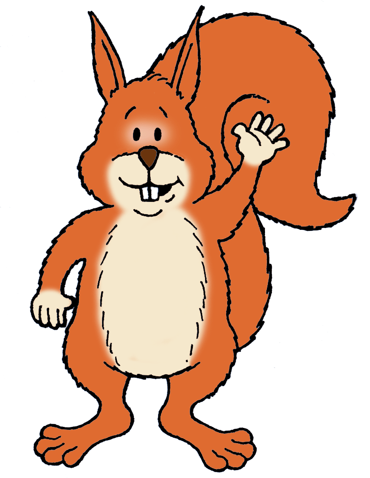 ED the squirrel welcomes you to Wareham Walls: Saxon Defences